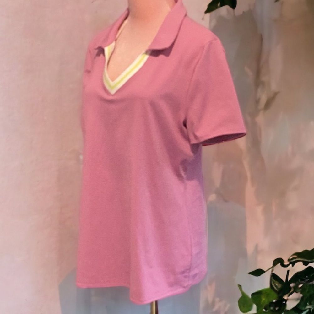 SINCERELY JULES NWT WOMENS LARGE V NECK ACTIVE WEAR TOP BLOUSE LARGE - Picture 3 of 8